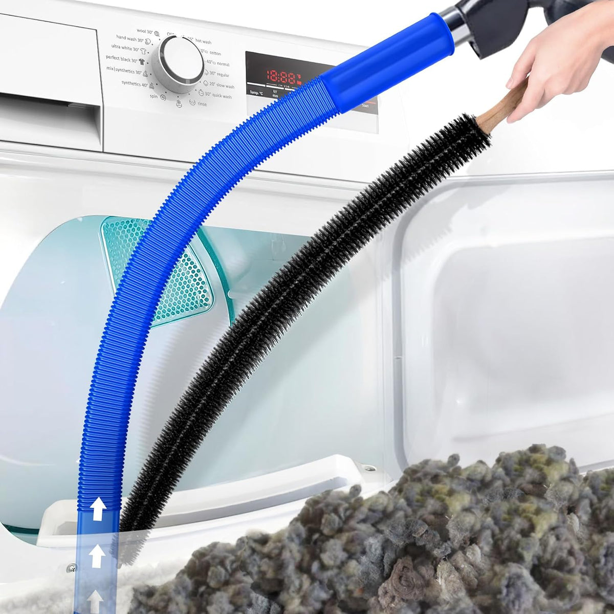 Efficient Lint Eliminator | Flexible Dryer Vent Cleaning Tool with Extended Reach for Optimal Airflow