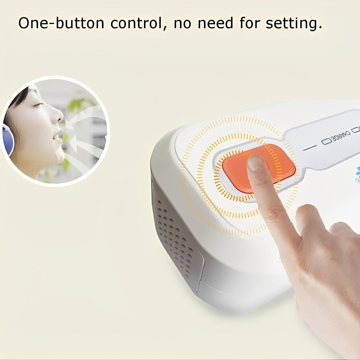Portable CPAP Sanitizer Device with Ozone Technology, 30-Minute Cycle, Rechargeable Battery for Sleep Apnea Equipment Care