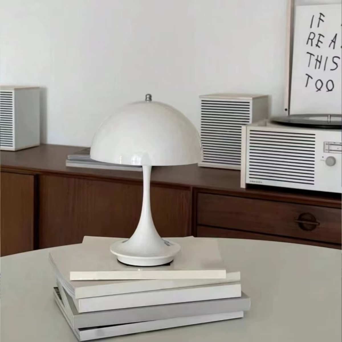 Electaura | Cordless LED Table Lamp with Adjustable Brightness | Scandinavian Minimalist Design for Versatile Lighting