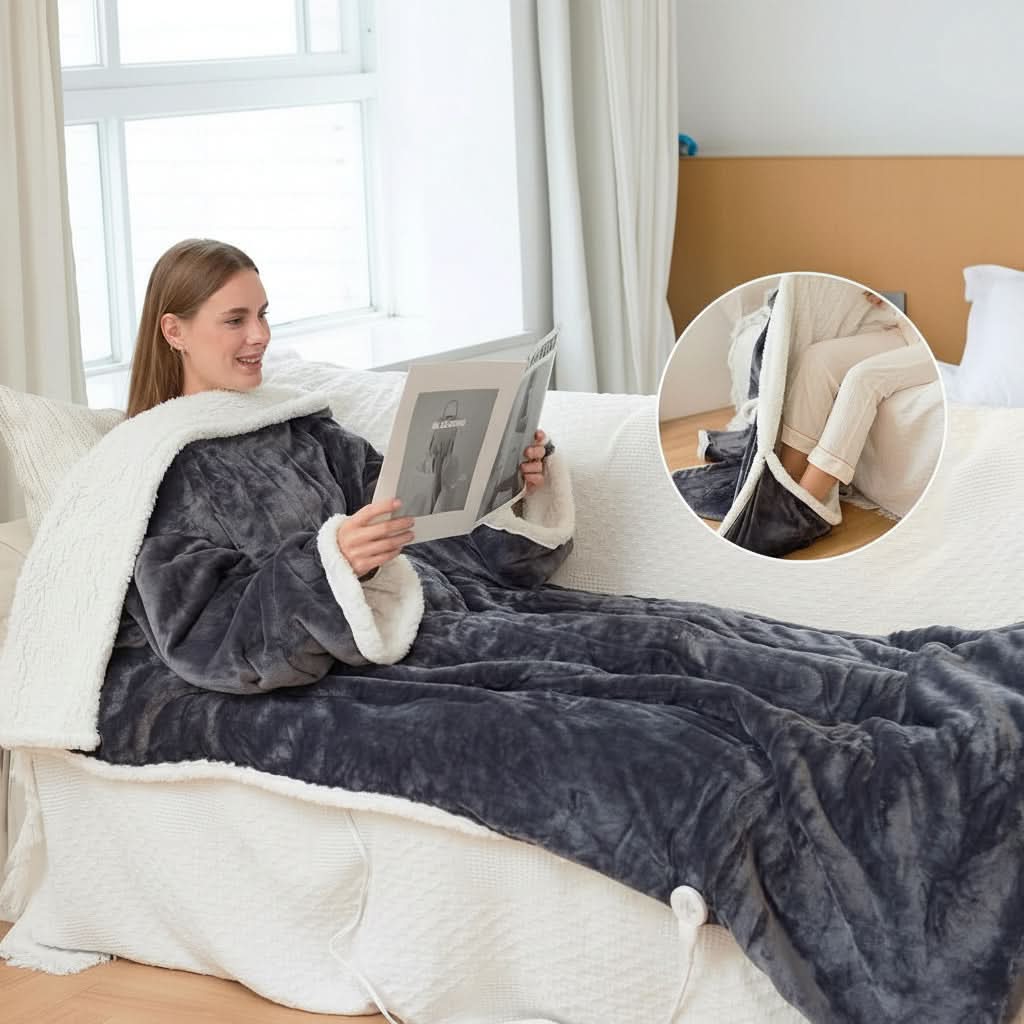 WARMHAVEN – Wearable Heated Blanket for Cozy Relaxation