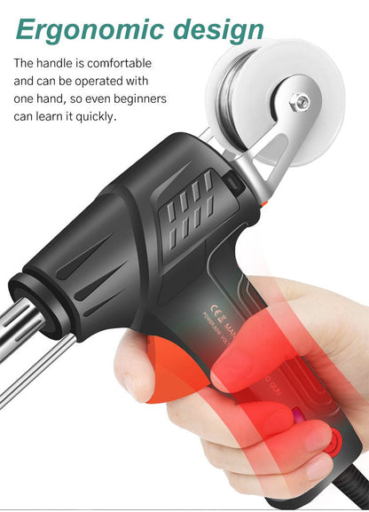 Compact Electric Soldering Iron with 20-Second Heat-Up Time – Dual-Purpose Metal Joining & Cutting Tool for DIY & Professional Projects