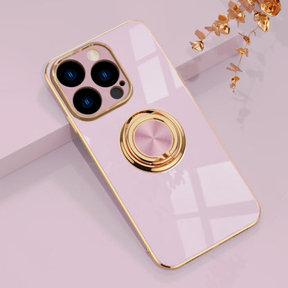 Magnetic Ring Stand iPhone Case with Shock Absorption & Microfiber Lining for iPhone 14-17 Models