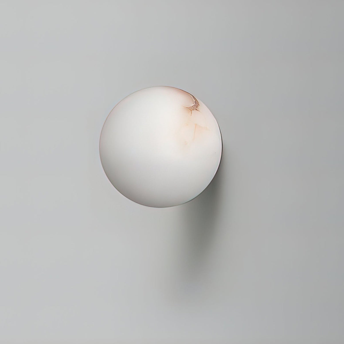 Elegant Alabaster Orb Wall Lamp with Soft Glow | Minimalist Design for Timeless Elegance