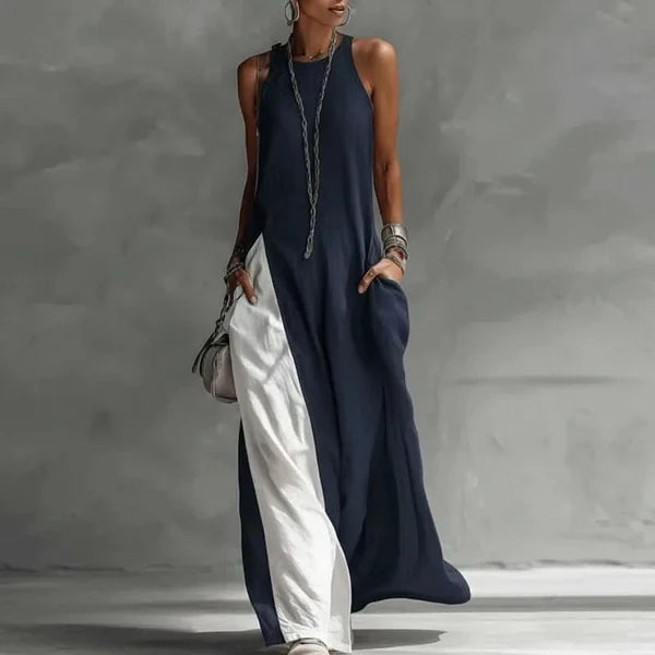 VACAYLUXE – Women’s Long Boho Dress with Relaxed Pocket Design