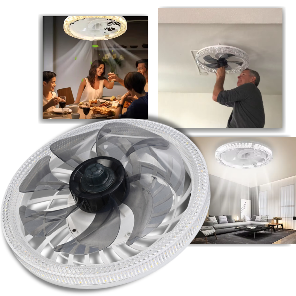 Elegant Collection | Modern Ceiling Fan with Light & Remote Control | Whisper-Quiet Design for Ultimate Comfort
