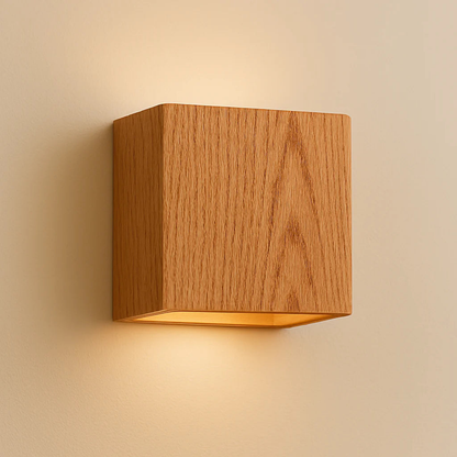 Elegant Cube | Wall Light Sconce with Integrated LED | Modern Iron Design for Cozy Ambiance