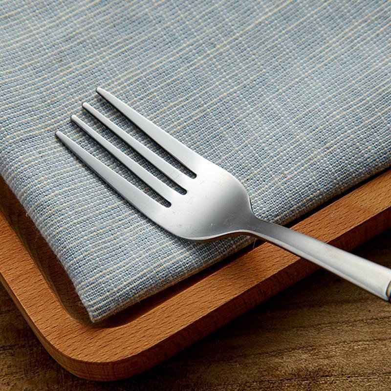 Elegant Cutlery Set | Premium 5-Piece Scandinavian Design with Wooden Handles for Timeless Dining