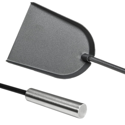 Elegant Fireplace Tool Set | 4-Piece Stainless Steel Fireplace Tools with Wall-Mounted Rack for Easy Access and Maintenance