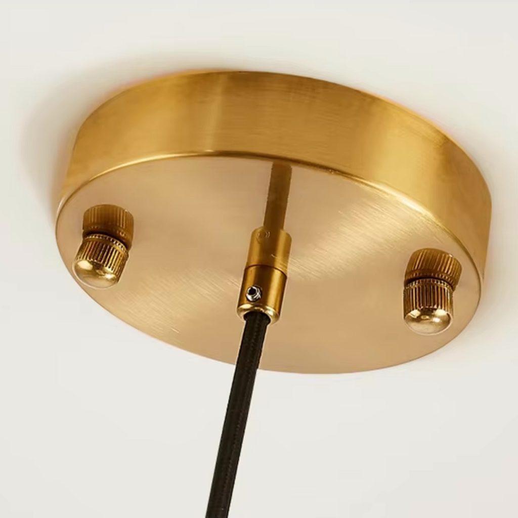 Elegant Glass Pendant Light | Modern Adjustable Dome Design for Kitchen Island Lighting
