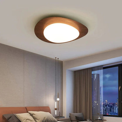 Elegant LED Flush Mount Ceiling Light – Minimalist Cloud Design with Adjustable Brightness for Modern Home Decor