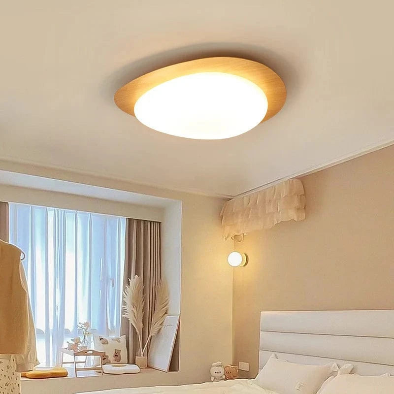 Elegant LED Flush Mount Ceiling Light – Minimalist Cloud Design with Adjustable Brightness for Modern Home Decor