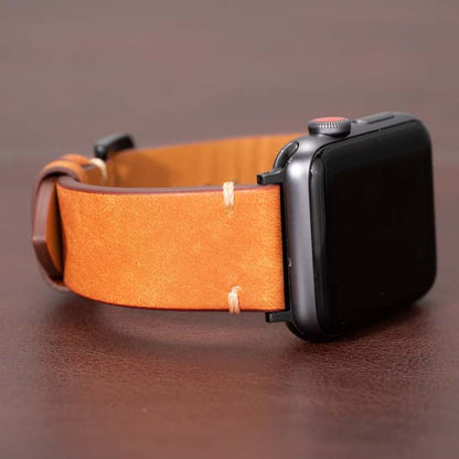 Leather Apple Watch Band, Apple Watch Ultra Band for 49mm and 45mm, iWatch Band Replacement Strap