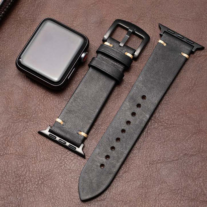 Leather Apple Watch Band, Apple Watch Ultra Band for 49mm and 45mm, iWatch Band Replacement Strap