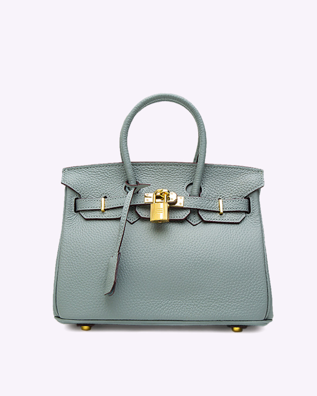 Ortekor Elegant Leather Handbag with Gold Lock Hardware | Stylish & Versatile Accessory for Everyday Use