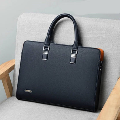Elegant Leather Messenger Bag | Spacious Design for 14-15 Inch Laptops | Versatile Carrying Options for Professionals