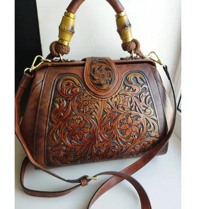 Leather Shoulder Bags for Women, Italian Leather Purse, Womens Handbag with Adjustable Strap for Everyday Use