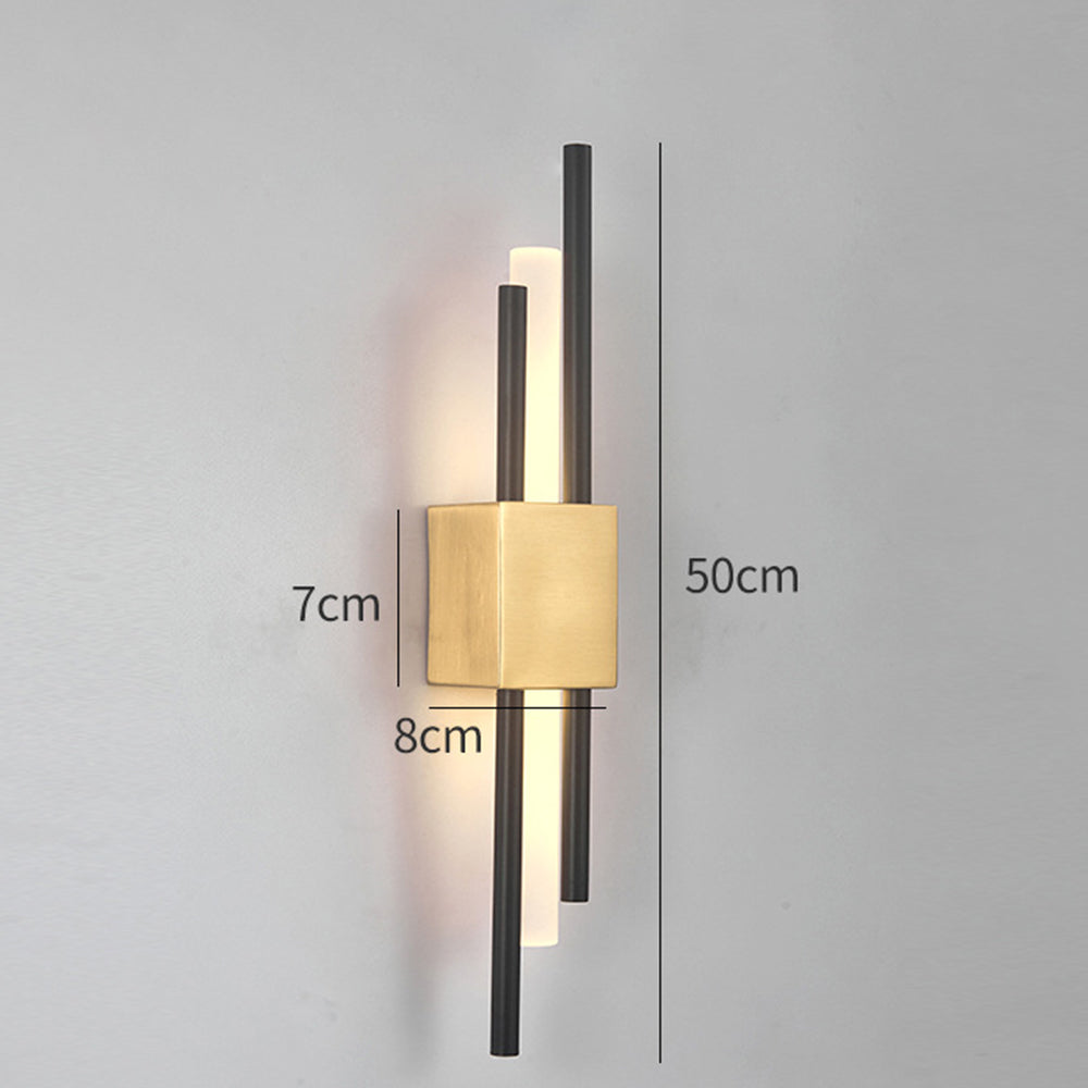 Elegant Lighting | Black and Gold Wall Sconce with Modern Design | Stylish Fixture for Home Decor