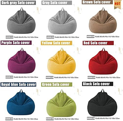 Elegant Linen Bean Bag Cover | Ergonomic Design for Personalized Comfort