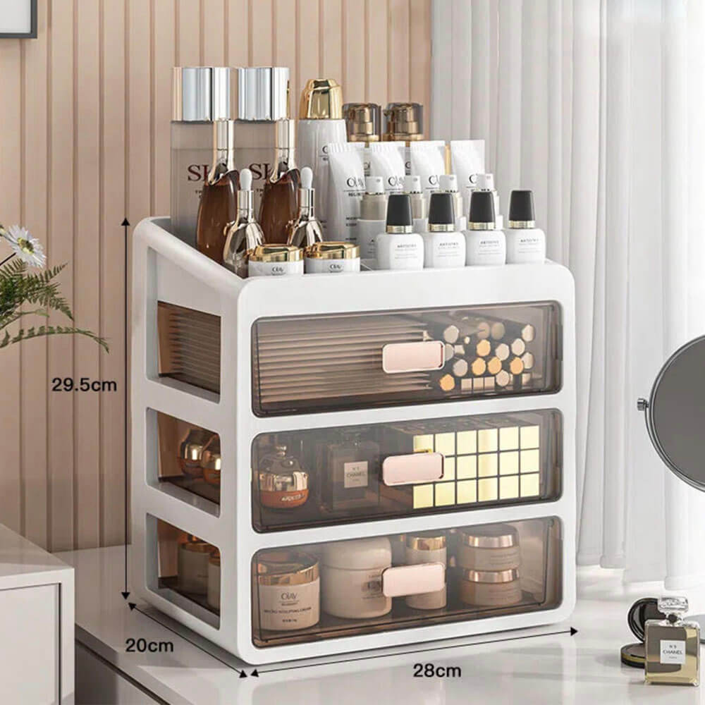 Elegant Makeup Organizer | Multi-Compartment Cosmetic Organizer with Stylish Design | Clutter-Free Solution for Your Vanity