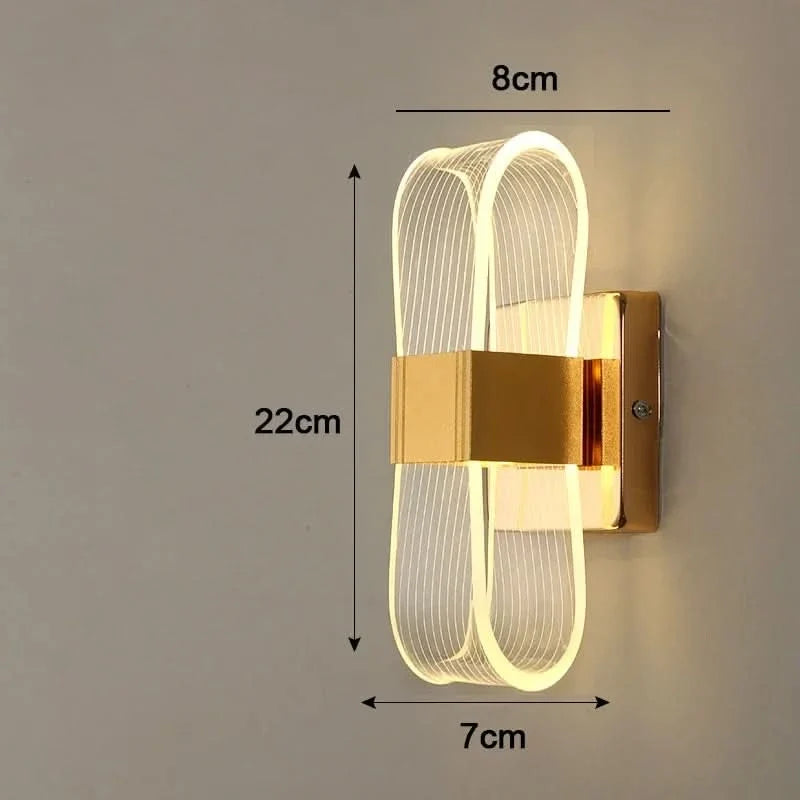 AURALIVA – Decorative LED Wall Lamp for Stylish Background Walls