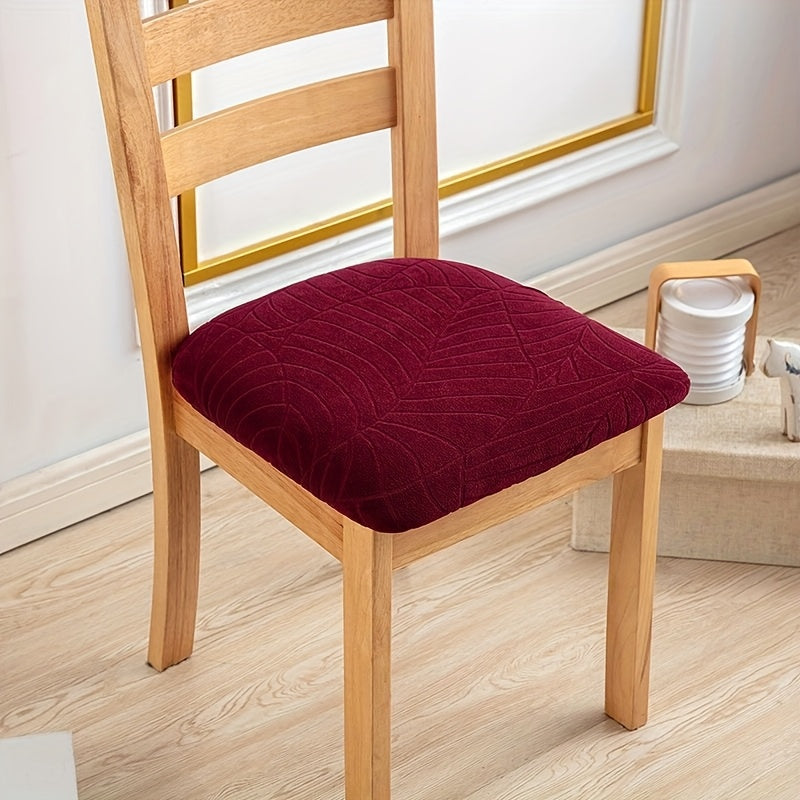 Elegant Stretch Fit Dining Chair Covers with Jacquard Fabric | Durable Protection for Modern Dining Rooms