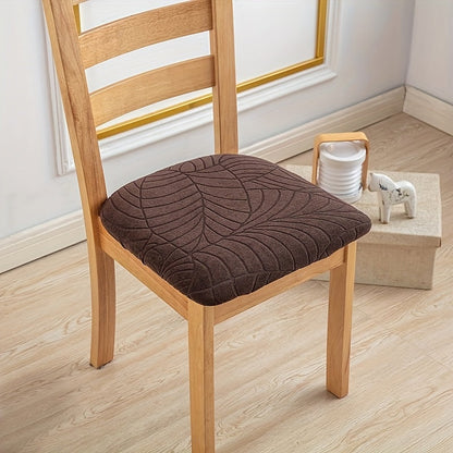 Elegant Stretch Fit Dining Chair Covers with Jacquard Fabric | Durable Protection for Modern Dining Rooms