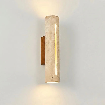 TRAVALIVA – Elegant Travertine Wall Sconce for Modern Interiors