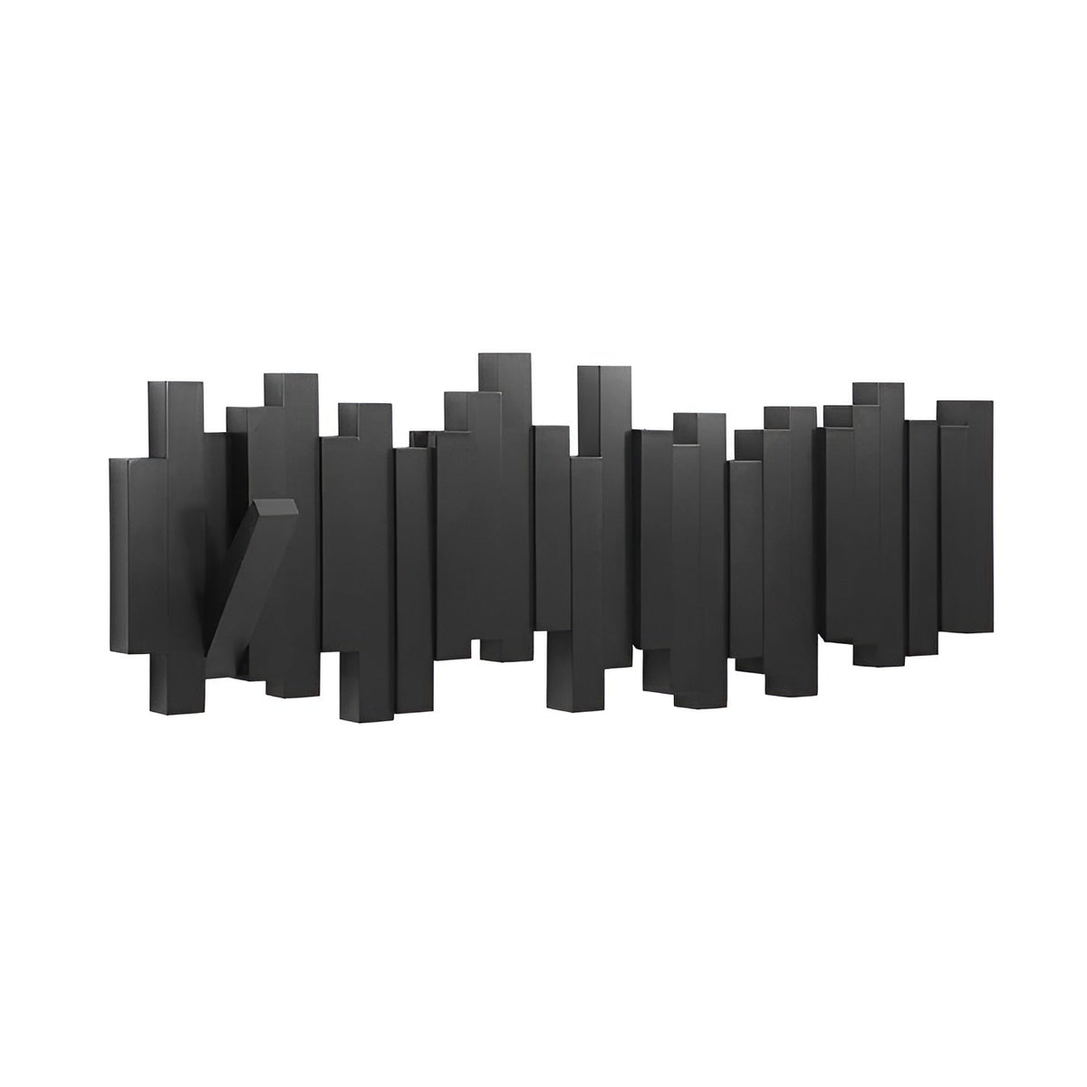 Elegant Wall Mounted Coat Rack with Foldable Hooks | Space-Saving Design for Organized Entryways