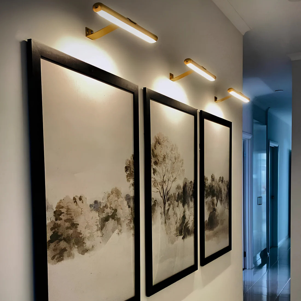 Elegant Wireless Wall Art Display Light with Adjustable Illumination for Stunning Artwork Presentation