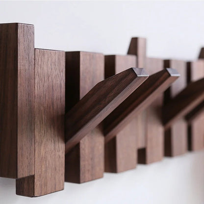 Elegant Wooden Coat Rack with Piano Design for Stylish Organization