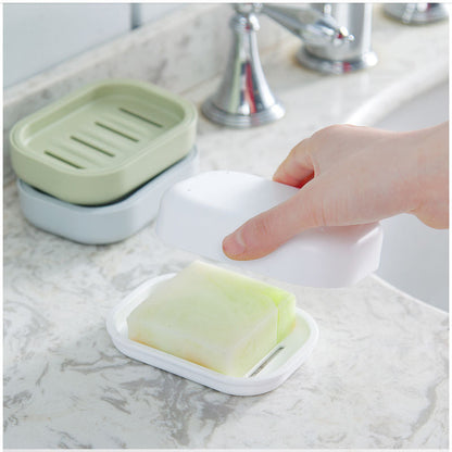 Self-Adhesive Soap Dish with Drainage Holes | No-Drill Wall Mount Soap Holder for Shower, Bathroom Sink & Kitchen