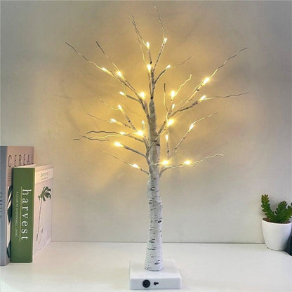 Elysian Lighted Tree Decor - USB Powered, Elegant Birch Design