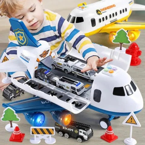 Emergency Rescue Playset | XL Airplane Toy Set with Interactive Features | Engaging Learning Experience for Kids