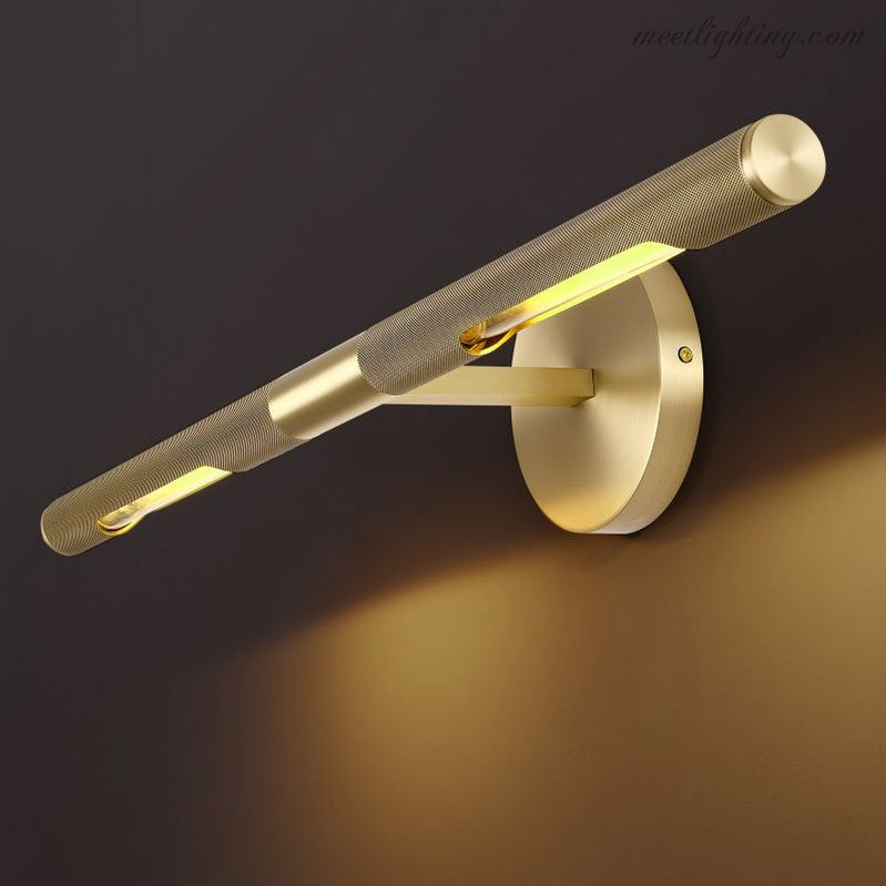 LED Artwork Illuminator Wall Mount Brass Picture Light for Paintings Photographs Gallery Frames Museum Quality Accent Lighting Adjustable