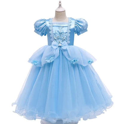 Enchanting Princess Costume | Girls Ball Gown Dress with Full Skirt | Perfect for Halloween and Themed Parties