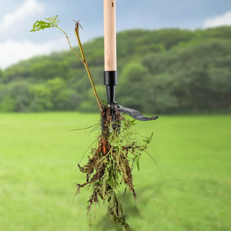 Weeding Tool with Detachable Handle, Stand Up Weed Puller for Lawn, Stainless Steel Weeder Tool for Dandelion Removal