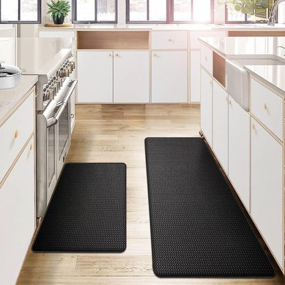 Anti-Fatigue Kitchen Runner Mat Cushioned Non-Slip Floor Pad for Standing Long Hours Cooking Prep Work Home Office Hallway Comfort Support
