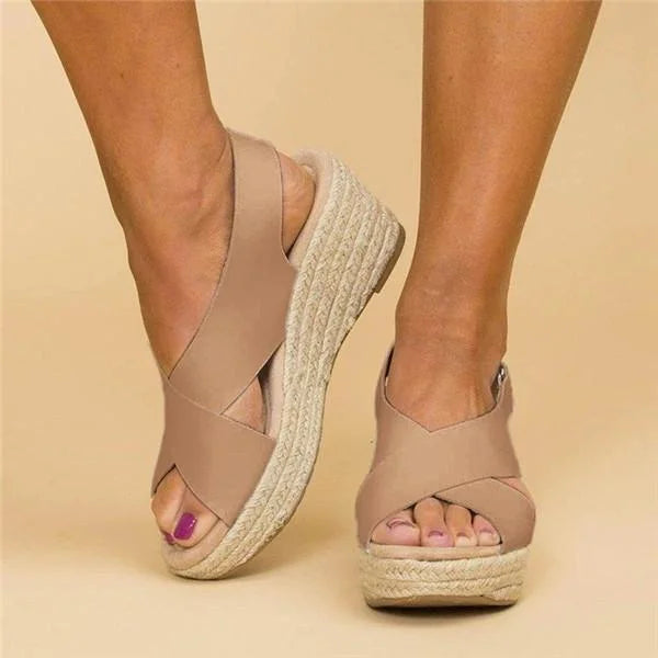 Lightweight Open-Toe Wedge Sandals for Easy Summer Fashion
