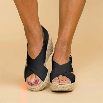 Lightweight Open-Toe Wedge Sandals for Easy Summer Fashion