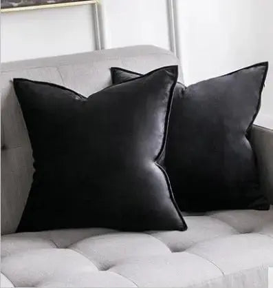 Plush Velvet Throw Pillow Cover 18x18 Inch Beige Hidden Zipper for Couch Bedroom Accent Decor Square Cushion Case Soft Home Textiles