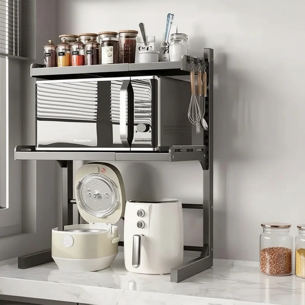SPACEORA – Expandable Kitchen Storage Shelf