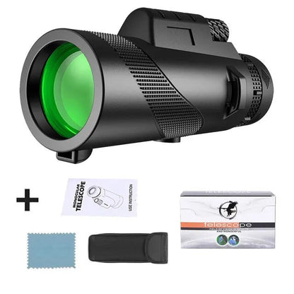 Explorer's Choice | Monocular Telescope with 80x Magnification | Compact Design for Bird Watching and Outdoor Adventures