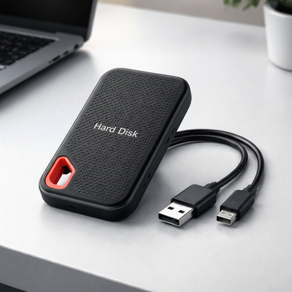 Portable SSD External Hard Drive with High-Speed USB-C | Compact Design for Fast Data Transfer