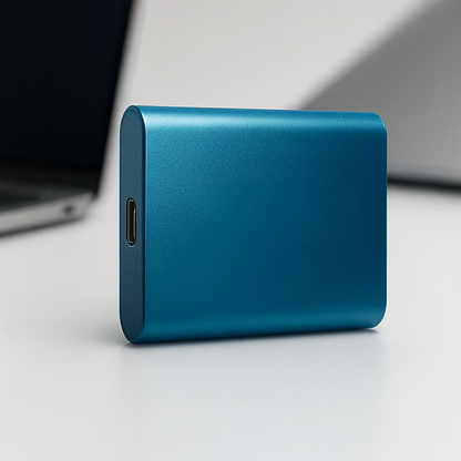 Portable SSD External Drive 1050 MB/s High-Speed USB-C Solid State Storage for Laptop Desktop Mac PC Gaming Backup Travel Work