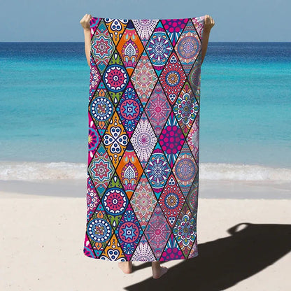 Extra Large Microfiber Beach Towel with Quick-Dry Fabric | Lightweight & Absorbent for Ultimate Comfort