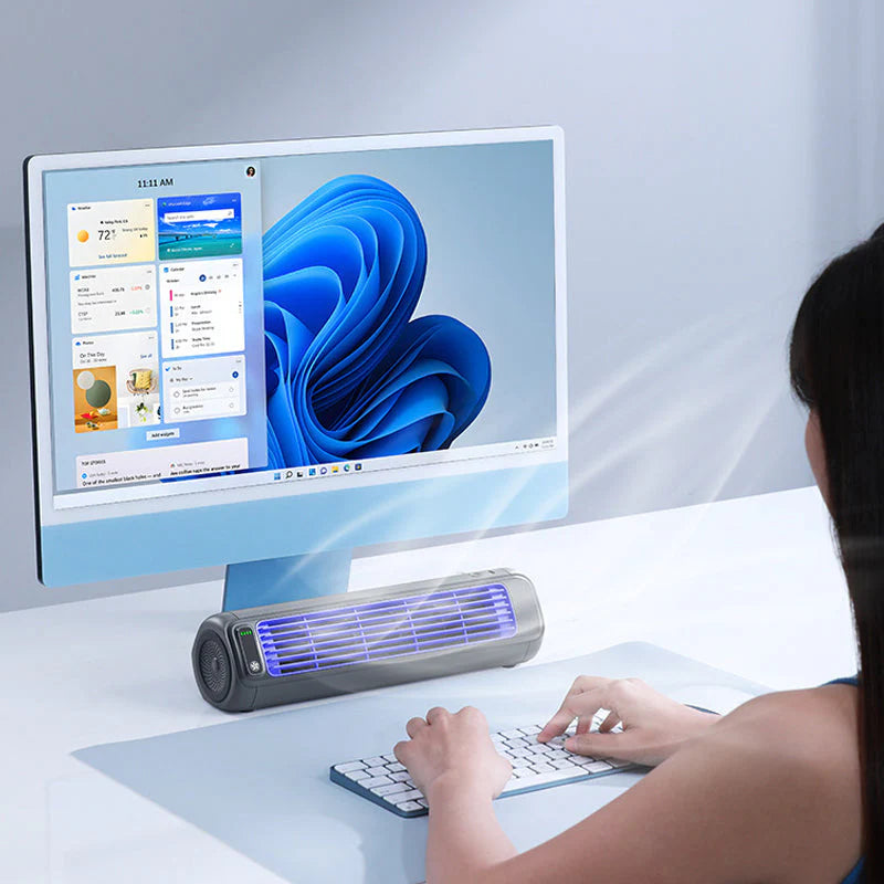 Portable Air Cooler Rechargeable, Wall Mountable Bladeless Mini Air Cooler with Fast Cooling, Room Cooler for Home