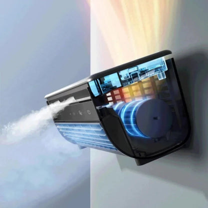 Portable Air Cooler Rechargeable, Wall Mountable Bladeless Mini Air Cooler with Fast Cooling, Room Cooler for Home
