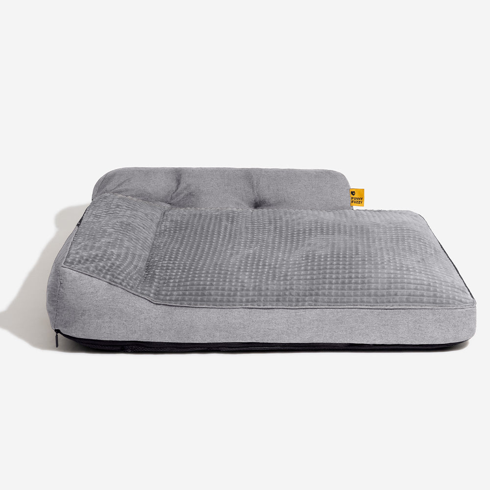 Orthopedic Pet Bed with Bolster Pillow for Dogs & Cats – Washable, Non-Slip Base, Year-Round Comfort
