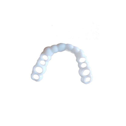 Removable Snap-On Veneers for Temporary Smile Makeover – Heat-Moldable Cosmetic Teeth Covers for Top Teeth