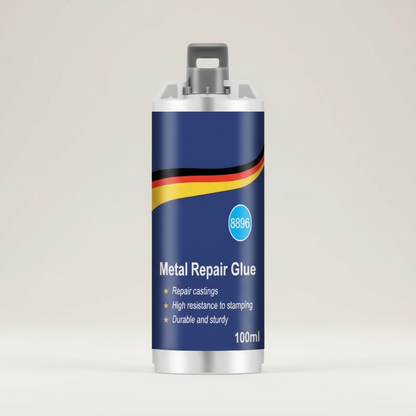 Industrial Metal Repair Epoxy for Steel, Aluminum & Cast Iron | Heat Resistant Liquid Metal Bonding Compound 3.4 oz